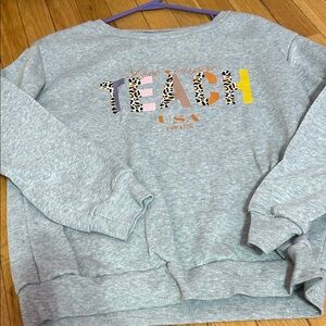 SHEIN Light Gray Sweatshirt